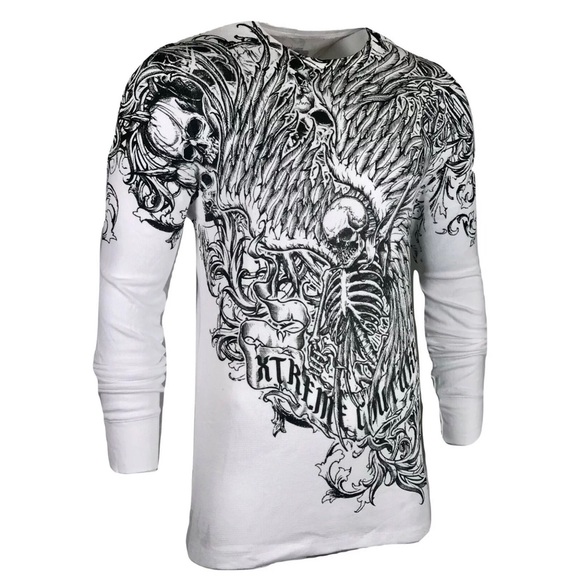 Xtreme Couture by Affliction  Mens Thermal Shirt Accuser - Picture 7 of 8